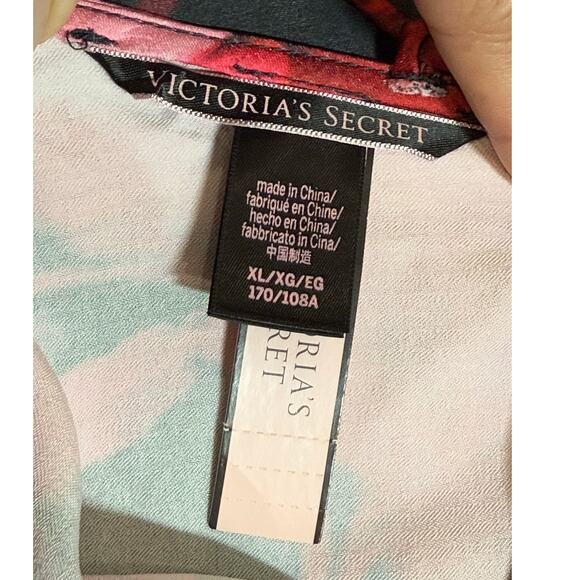 Victoria's Secret Slip Dress Women XL Maxi Satin Floral Romantic‎ Sexy Coquette - Picture 9 of 11